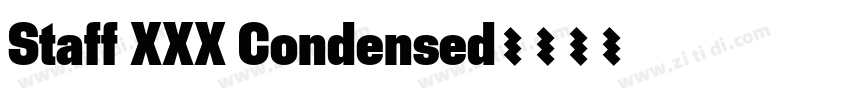 Staff XXX Condensed字体转换
